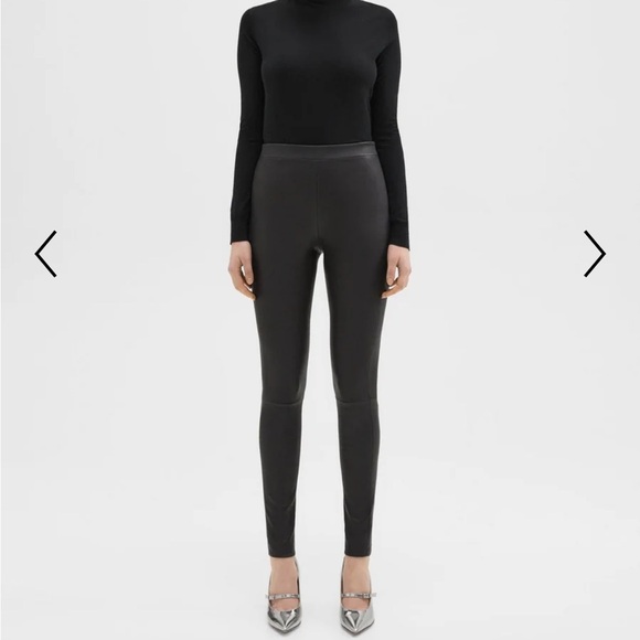 Theory • Leather High-Waist Legging • High rise legging size 4 - Picture 7 of 12
